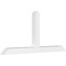Ekena Millwork Portland Architectural Grade PVC Gable Bracket, 96"W x 44"H x 6"D x 6"F, 11/12 Pitch GBP096X44X0606POR00 - alternate 1